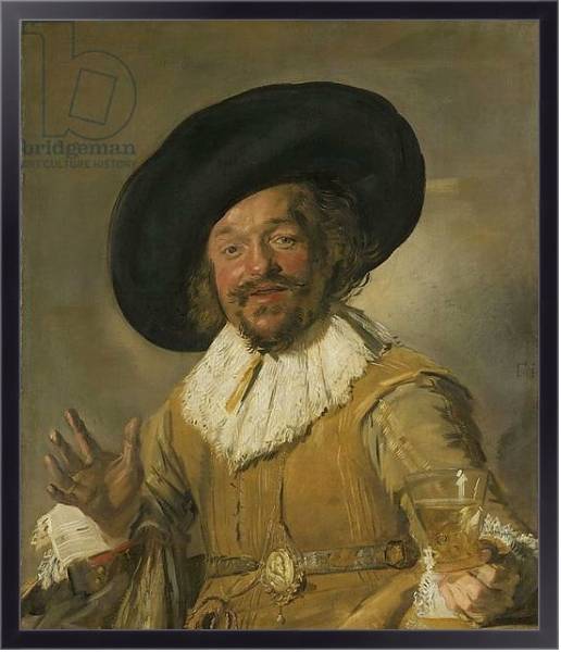 Постер The Merry Drinker, 1628-30 с типом исполнения На холсте в раме в багетной раме 221-01