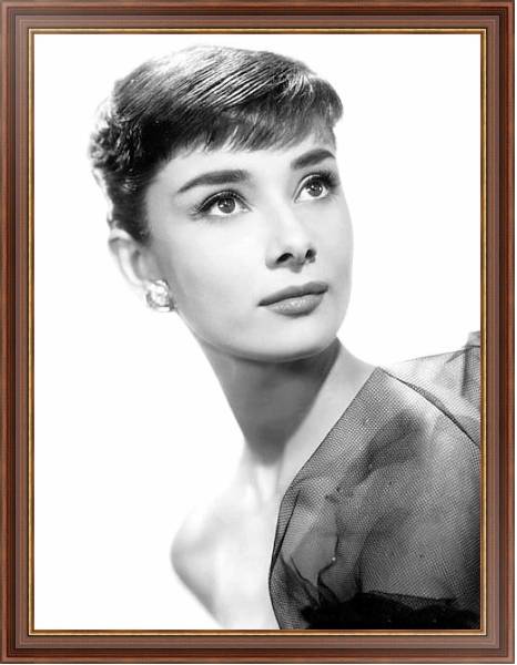 Постер Hepburn, Audrey 3 с типом исполнения На холсте в раме в багетной раме 35-M719P-83