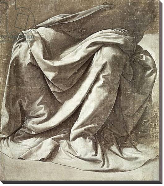 Постер Drapery study for a Seated Figure, c.1475-80 с типом исполнения На холсте без рамы