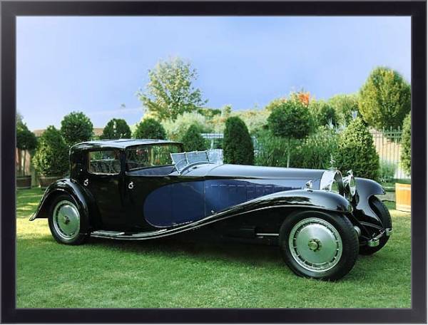 Постер Bugatti Type 41 Coupe de Ville '1929 с типом исполнения На холсте в раме в багетной раме 221-01