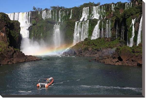 Постер Водопады Игуасу. Аргентина с типом исполнения На холсте без рамы