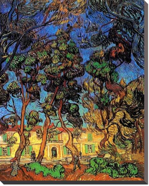 Постер Деревья в саду больницы Сен-Поля с типом исполнения На холсте без рамы