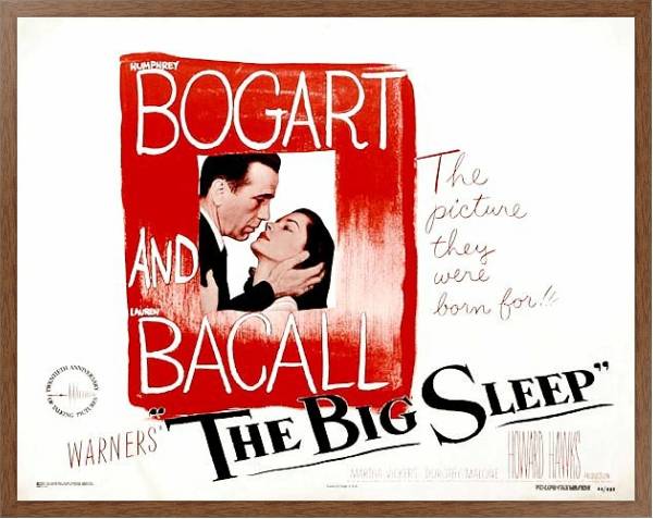 Постер Poster - Big Sleep, The 2 с типом исполнения На холсте в раме в багетной раме 1727.4310