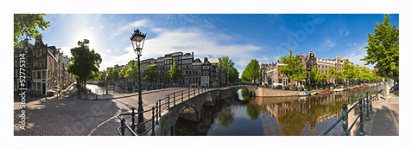 Постер Голландия. Амстердам 3 с типом исполнения На холсте в раме в багетной раме 221-03