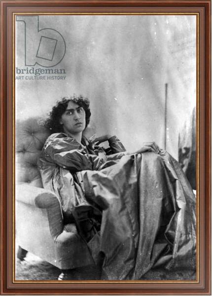 Постер Jane Morris, posed by Dante Gabriel Rossetti, 1865 5 с типом исполнения На холсте в раме в багетной раме 35-M719P-83