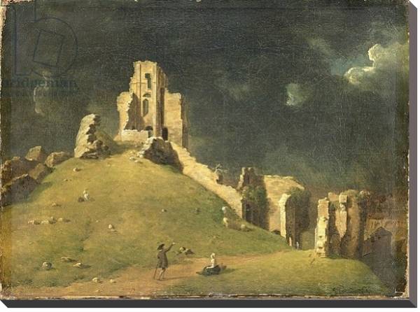 Постер Corfe Castle, Dorset, 1764 с типом исполнения На холсте без рамы