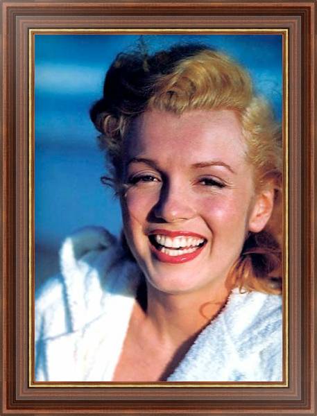 Постер Monroe, Marilyn 34 с типом исполнения На холсте в раме в багетной раме 35-M719P-83