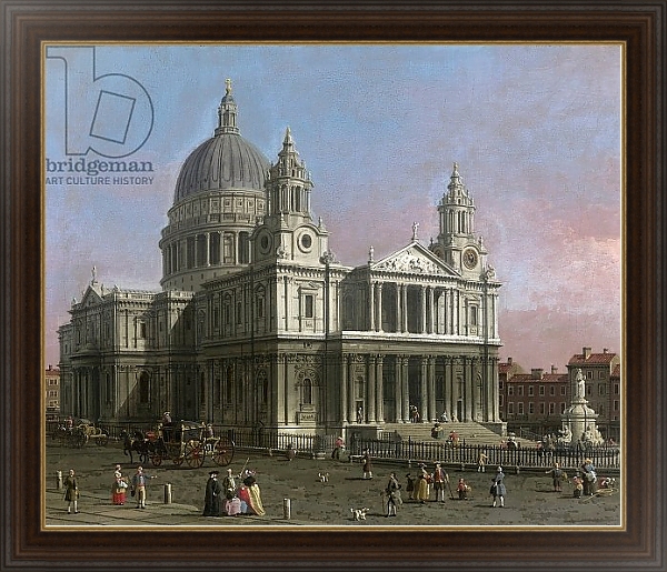 Постер St. Paul's Cathedral, 1754 с типом исполнения На холсте в раме в багетной раме 1.023.151