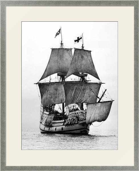 Постер История в черно-белых фото 1210 с типом исполнения Под стеклом в багетной раме 1727.2510