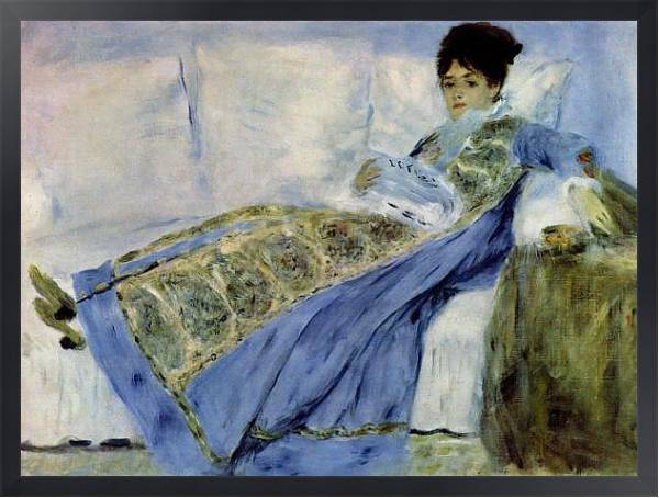 Постер Мадам Моне на диване с типом исполнения На холсте в раме в багетной раме 1727.8010