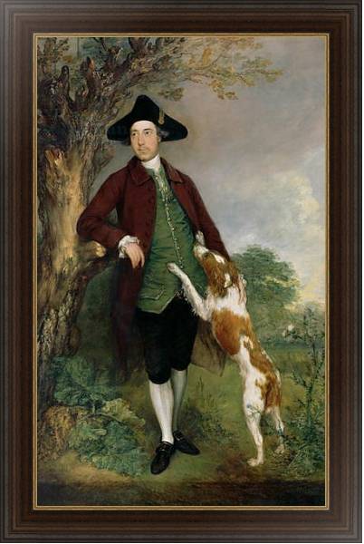 Постер Portrait of George Venables Vernon, 2nd Lord Vernon, 1767 с типом исполнения На холсте в раме в багетной раме 1.023.151