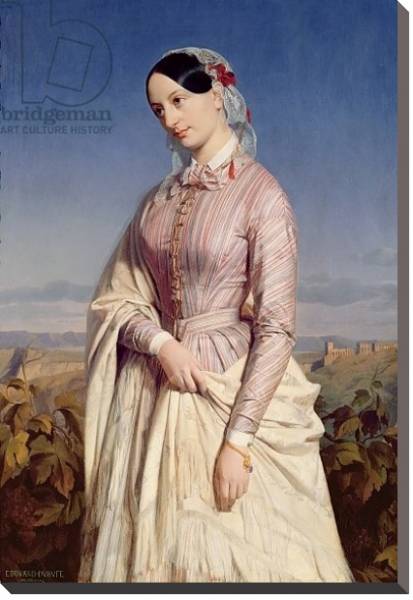 Постер Portrait of a Woman, c.1846 с типом исполнения На холсте без рамы