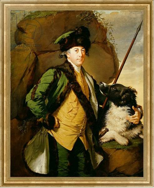Постер Portrait of John Whetham of Kirklington, 1779-1780 с типом исполнения На холсте в раме в багетной раме NA033.1.051