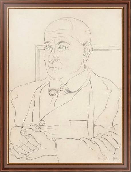 Постер Portrait of Max Jacob с типом исполнения На холсте в раме в багетной раме 35-M719P-83
