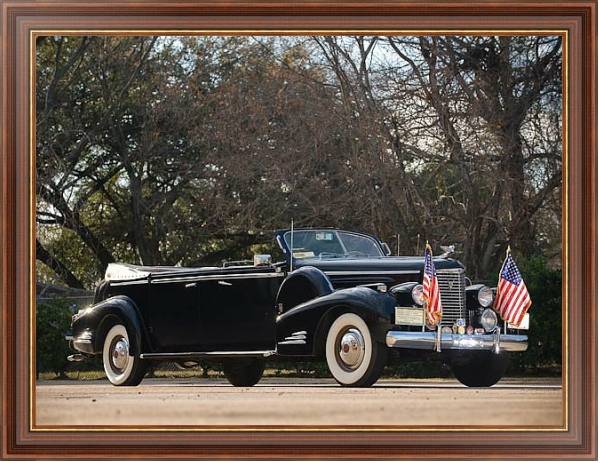 Постер Cadillac V16 Presidential Convertible Limousine '1938 с типом исполнения На холсте в раме в багетной раме 35-M719P-83