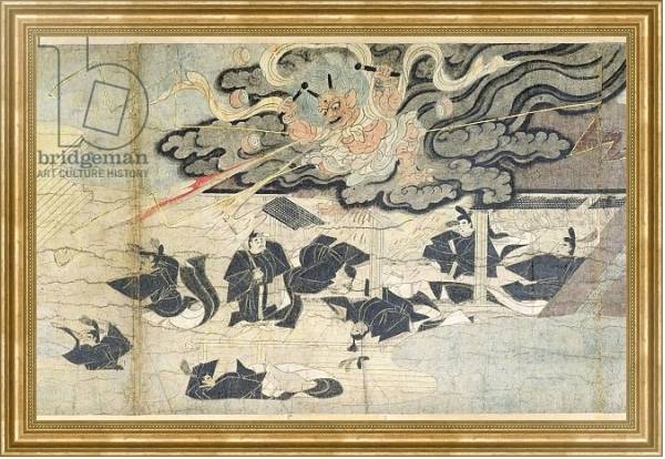 Постер Demon Thunder, Tenjin Shrine, Kamakura Period с типом исполнения На холсте в раме в багетной раме NA033.1.051