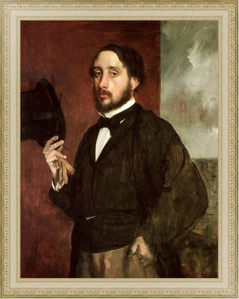 Постер Self portrait, c.1862 с типом исполнения На холсте в раме в багетной раме 484.M48.725