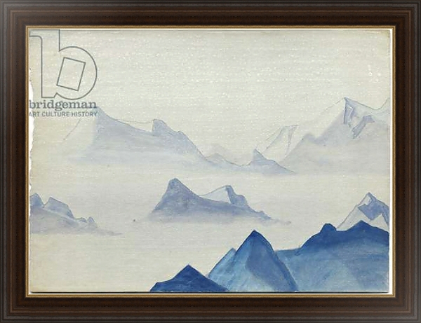 Постер Himalayas, album leaf, 1933/34 с типом исполнения На холсте в раме в багетной раме 1.023.151