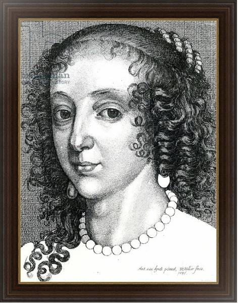 Постер Queen Henrietta Maria, 1641 с типом исполнения На холсте в раме в багетной раме 1.023.151