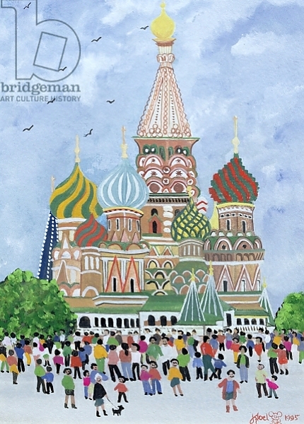 Постер St. Basil's Cathedral, Red Square, 1995 с типом исполнения На холсте без рамы