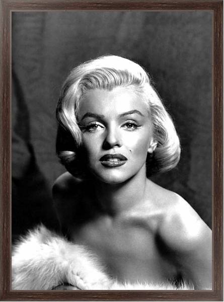 Постер Monroe, Marilyn 77 с типом исполнения На холсте в раме в багетной раме 221-02
