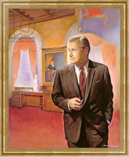 Постер Governor Nelson A. Rockefeller с типом исполнения На холсте в раме в багетной раме NA033.1.051