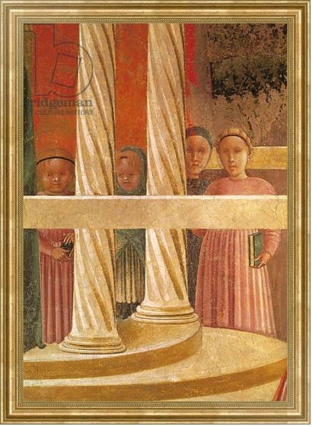 Постер The Presentation of Mary in the Temple, 1433-34 с типом исполнения На холсте в раме в багетной раме NA033.1.051