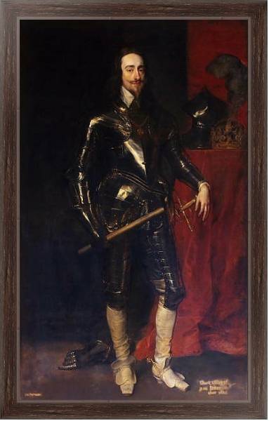 Постер Портрет короля Карла I с типом исполнения На холсте в раме в багетной раме 221-02