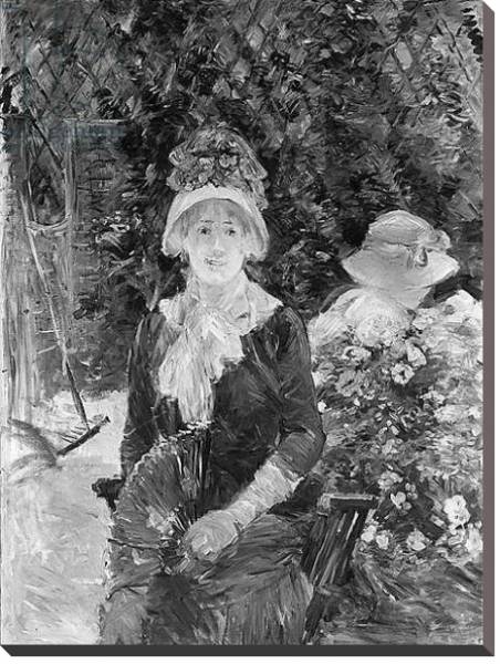 Постер Young Woman in a Garden, 1883 с типом исполнения На холсте без рамы