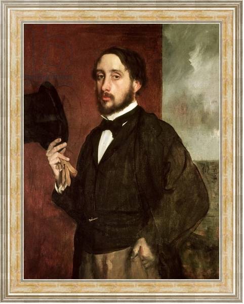Постер Self portrait, c.1862 с типом исполнения На холсте в раме в багетной раме NA053.0.115