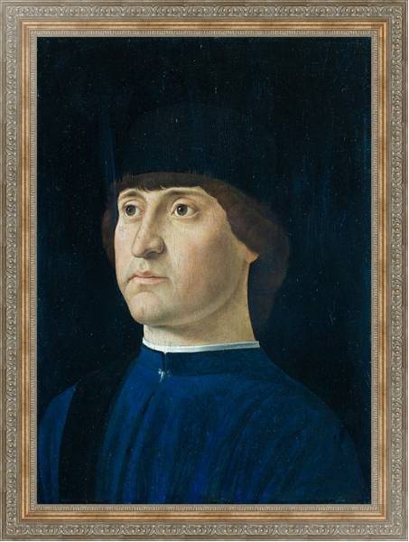 Постер Портрет мужчины 28 с типом исполнения На холсте в раме в багетной раме 484.M48.310