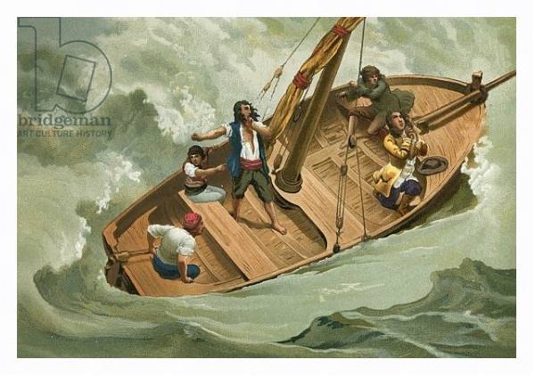 Постер Leibniz in a boat on the Adriatic с типом исполнения На холсте в раме в багетной раме 221-03
