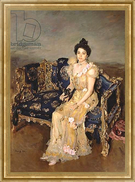Постер Portrait of Sofia Mikhailovna Botkina, 1899 с типом исполнения На холсте в раме в багетной раме NA033.1.051