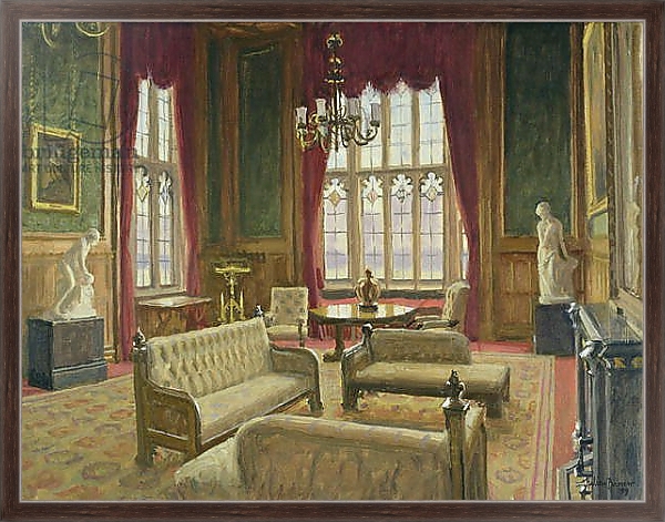 Постер The River Room, Palace of Westminster с типом исполнения На холсте в раме в багетной раме 221-02