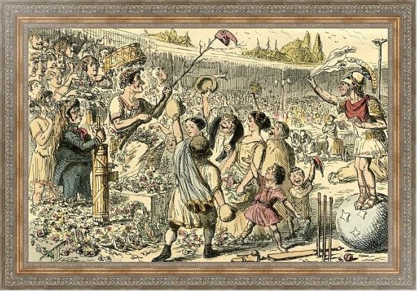 Постер Flaminius restoring Liberty to Greece at the Isthmian Games с типом исполнения На холсте в раме в багетной раме 484.M48.310