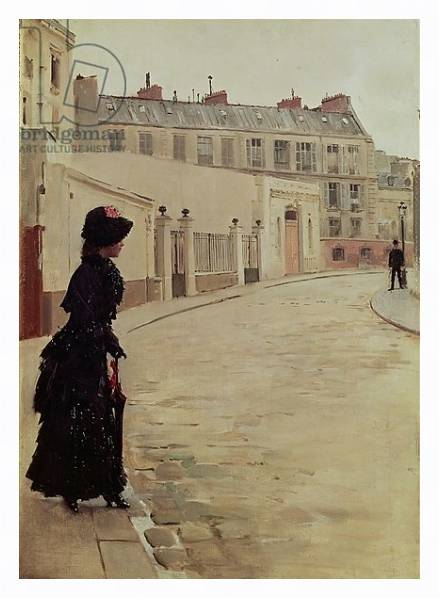 Постер Waiting, Rue de Chateaubriand, Paris с типом исполнения На холсте в раме в багетной раме 221-03