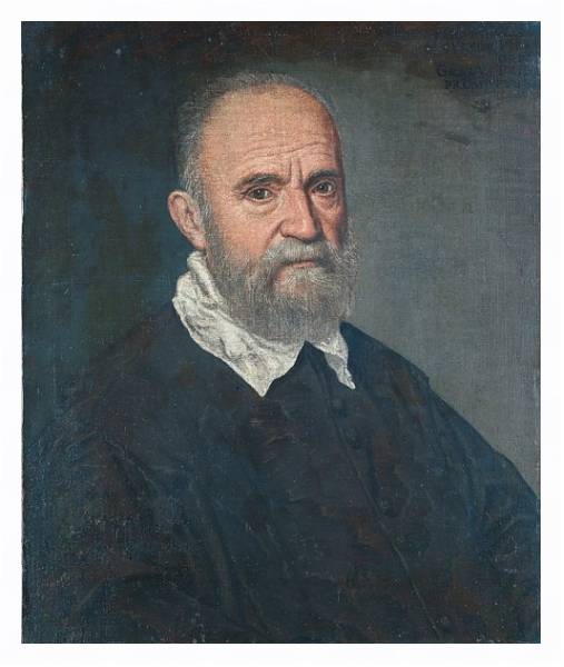 Постер Портрет мужчины с бородой с типом исполнения На холсте в раме в багетной раме 221-03