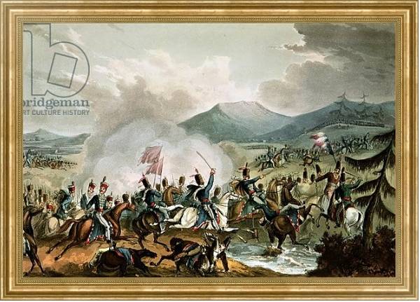 Постер Battle of Morales, 2nd June, 1813: engraved by Thomas Sutherland с типом исполнения На холсте в раме в багетной раме NA033.1.051