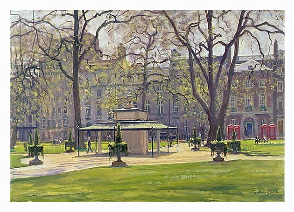 Постер Berkeley Square, London с типом исполнения На холсте в раме в багетной раме 221-03