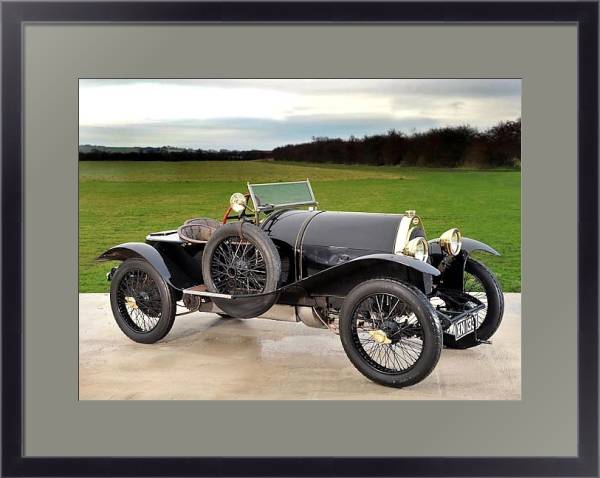 Постер Bugatti Type 18 ''Black Bess'' '1912–14 с типом исполнения Под стеклом в багетной раме 221-01