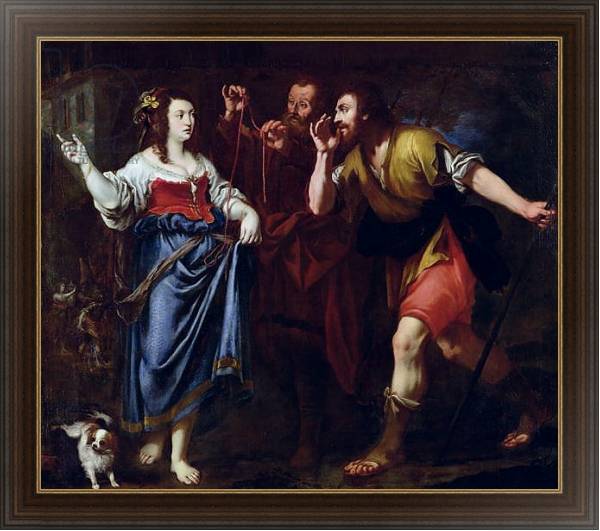 Постер Rahab and the Emissaries of Joshua с типом исполнения На холсте в раме в багетной раме 1.023.151