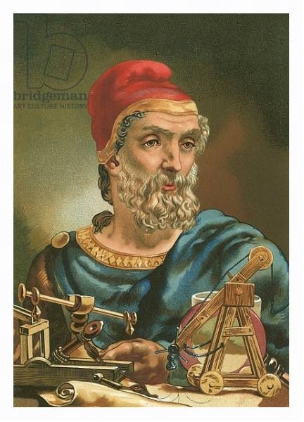 Постер Archimedes с типом исполнения На холсте в раме в багетной раме 221-03