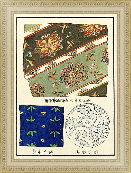 Постер Chinese prints pl.83 с типом исполнения Акварель в раме в багетной раме 484.M48.725
