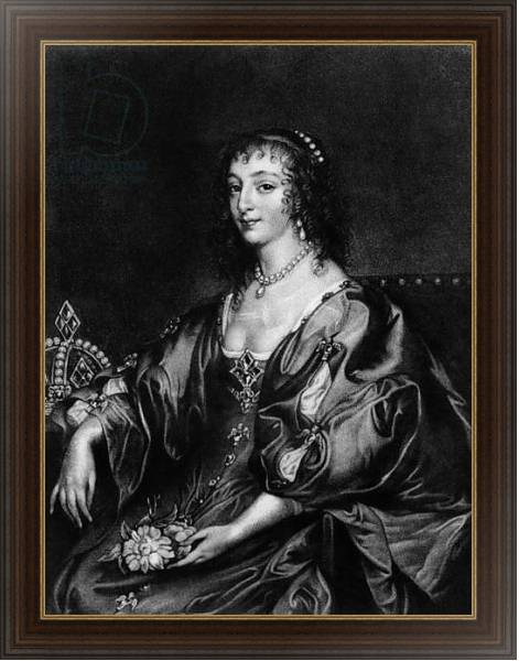 Постер Henrietta Maria, illustration from 'Portraits of Characters Illustrious in British History',] с типом исполнения На холсте в раме в багетной раме 1.023.151