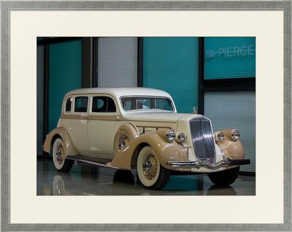 Постер Pierce-Arrow Deluxe 8 Touring Sedan '1936 с типом исполнения Под стеклом в багетной раме 1727.2510