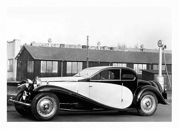 Постер Bugatti Type 50 Coupe Profilee '1931–33 с типом исполнения На холсте в раме в багетной раме 221-03