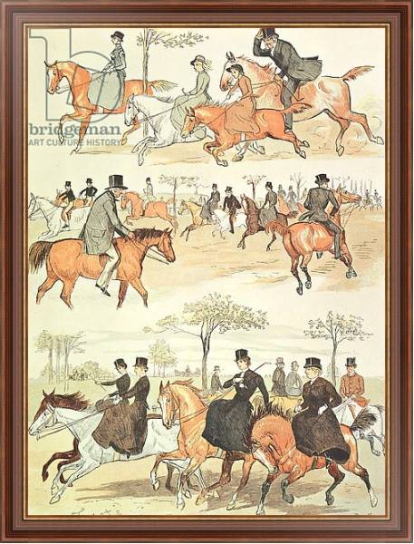 Постер Riding Side-saddle с типом исполнения На холсте в раме в багетной раме 35-M719P-83