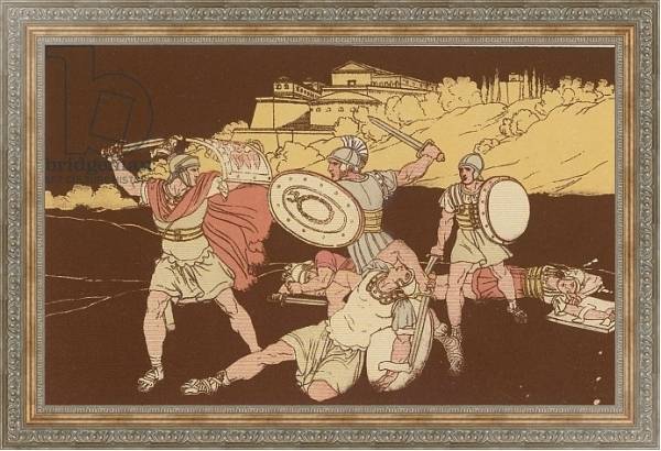 Постер The Horatii and the Curiatii с типом исполнения На холсте в раме в багетной раме 484.M48.310