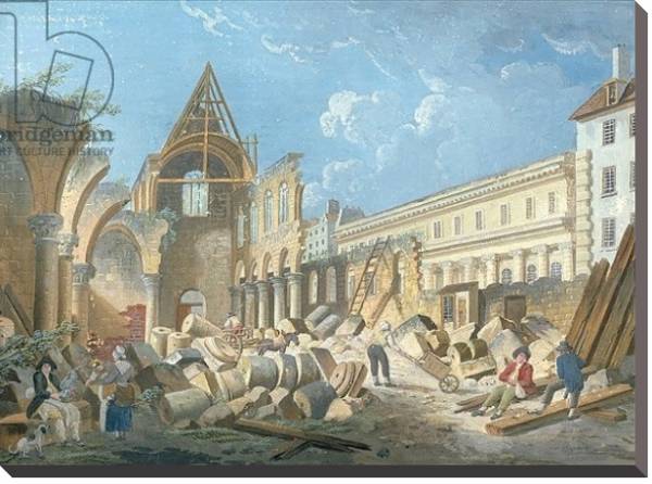Постер Demolition of the Couvent des Cordeliers, c.1802 с типом исполнения На холсте без рамы