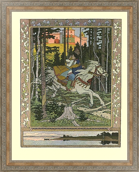Постер Русские народные сказки 6 с типом исполнения На холсте в раме в багетной раме 484.M48.310